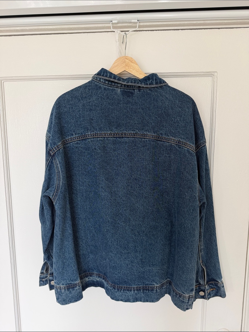 Denim Bomber Zip Up Jacket - Picture 2 of 3